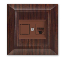 Розетка LAN Vesta-Electric Roma Mebel коричневый FRZCW010101FRN