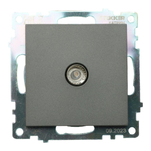 ТВ-розетка Stekker Катрин графит GLS00-7108-06 49419