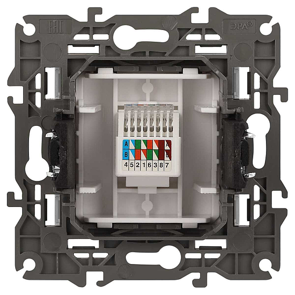Розетка ЭРА Elegance 14-3107-16 RJ45, титан Б0065764