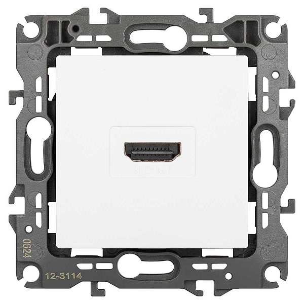 Розетка ЭРА Серия 12 12-3114-01М HDMI белый матовый Б0065724