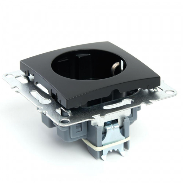 Розетка 2P+E Stekker Эрна черный PST16-9110-03 49154 Розетка 2P+E Stekker Эрна черный PST16-9110-03 49154
