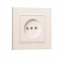 Розетка Makel б/з (Керамика) СП Karea 16А IP20 крем. 56010002
