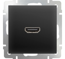 Розетка Werkel HDMI черная матовая WL08-60-11 4690389111051