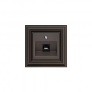 Розетка RJ45 Liregus Retro коричневый омбре 29-035