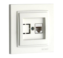 Розетка компьютерная RJ45 Mono Electric Despina 6 кат слоновая кость 102-010005-125