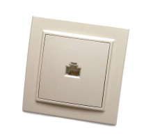 Розетка компьютерная RJ-45 Stekker Эрна слоновая кость PST00-9007-02 39233