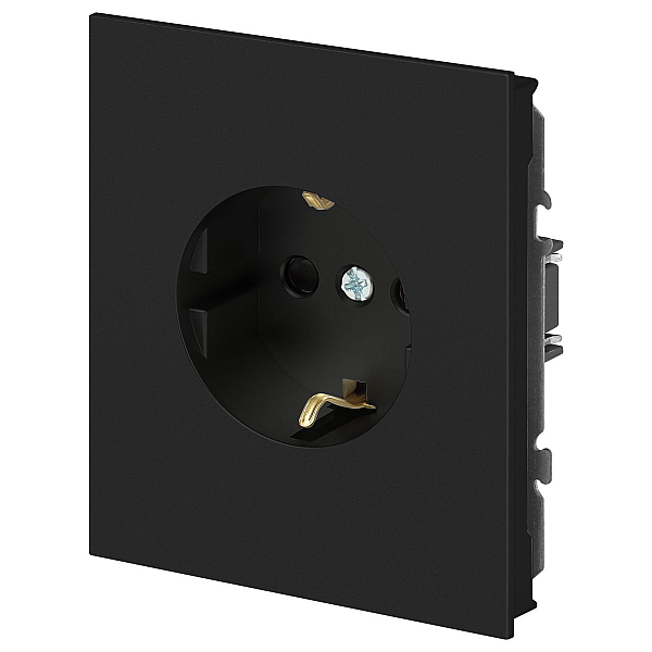 Розетка ЭРА Arktik 16-2101-05 с заземлением 2P+E Schuko 16А-250В антрацит Б0070418