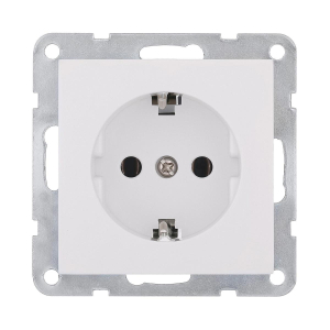 Розетка LK Studio с з/к, без шторок (белый) LK80 843104-1