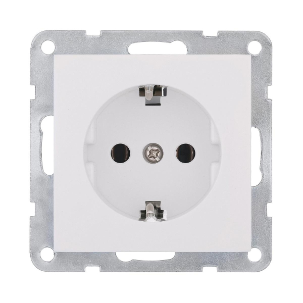 Розетка LK Studio с з/к, без шторок (белый) LK80 843104-1