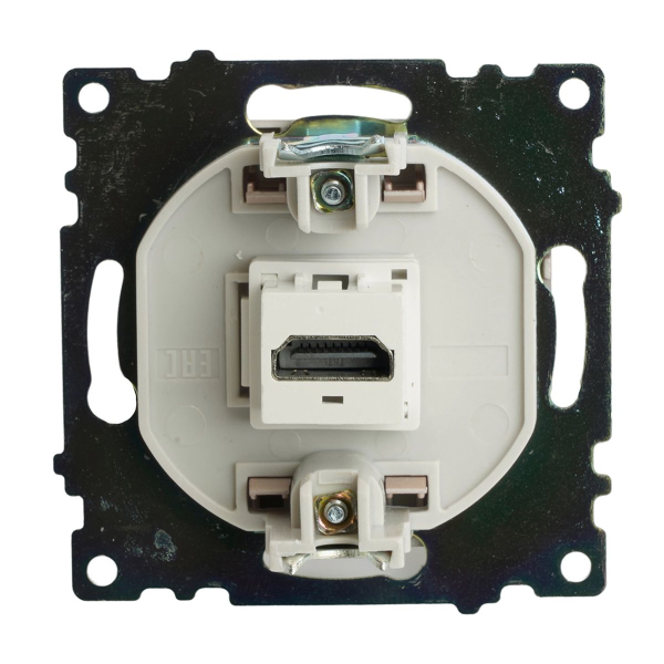 Розетка HDMI 2.1, Type A  (механизм), STEKKER GLS00-7118-02, серия Катрин, шампань 50063