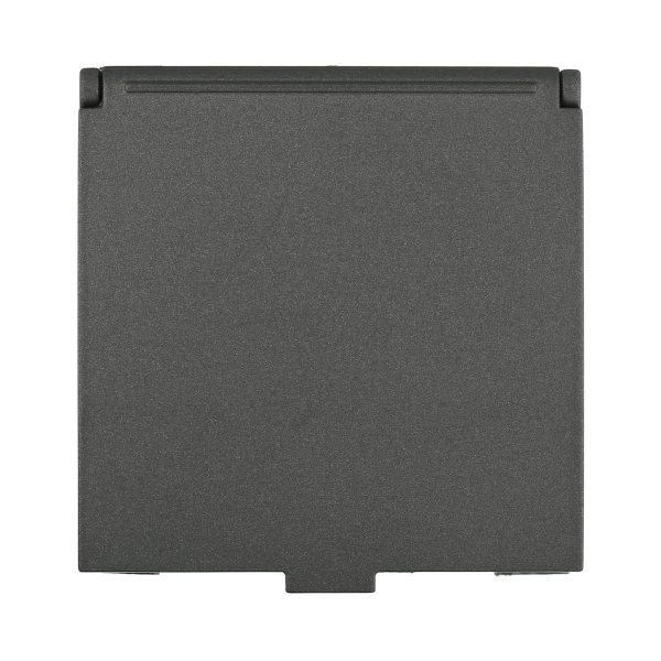 Розетка LK Studio с з/к, шторками и крышкой (черный бархат) LK45 851508-1