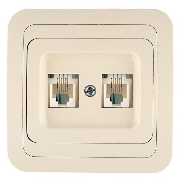 Розетка тf евро двойная Makel Mimoza 25034 Розетка тf евро двойная Makel Mimoza 25034