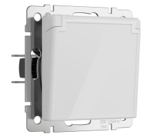 Розетка Werkel с заземлением, с защит. крышкой и шторками W1171241 4690389197338