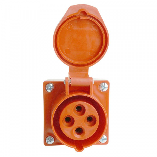 Розетка 3P+PE Stekker с крышкой красный RST16-113-44 49434 Розетка 3P+PE Stekker с крышкой красный RST16-113-44 49434