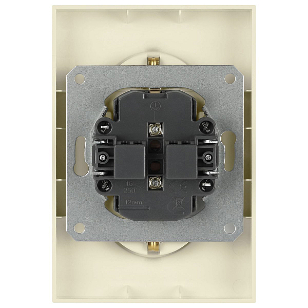 Розетка ЭРА Arktik 16-2104-02 двойная с заземлением 2X2P+E Schuko 16А-250В слоновая кость Б0070445