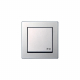 Розетка 2P+E Liregus Epsilon с крышкой серебро 28-1765