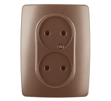 Розетка ЭРА 12 2x2P 16A 250V 12-2107-14 Б0031246