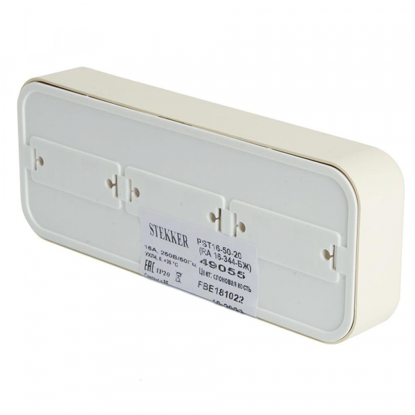 Розетка тройная 2P Stekker Брест слоновая кость PST16-50-20 49055 Розетка тройная 2P Stekker Брест слоновая кость PST16-50-20 49055