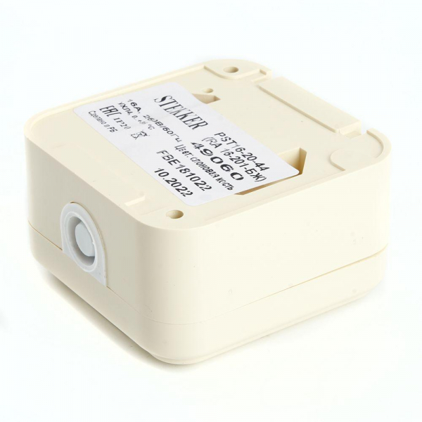 Розетка 2P Stekker Брест с крышкой слоновая кость PST16-20-44 49060 Розетка 2P Stekker Брест с крышкой слоновая кость PST16-20-44 49060