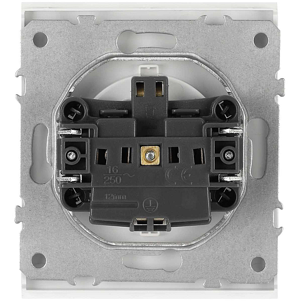 Розетка ЭРА Arktik 16-2101-01 с заземлением 2P+E Schuko 16А-250В белый Б0070414