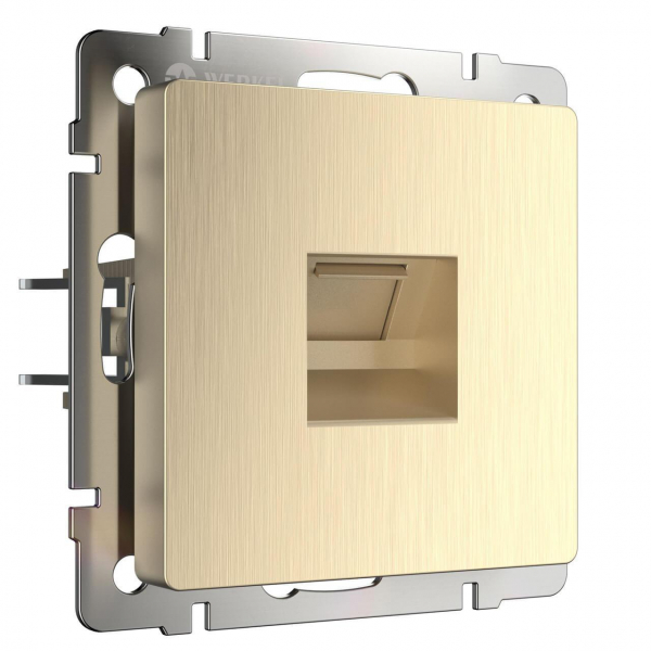 Розетка Ethernet RJ-45 Werkel шампань рифленый W1181010 4690389160608 Розетка Ethernet RJ-45 Werkel шампань рифленый W1181010 4690389160608