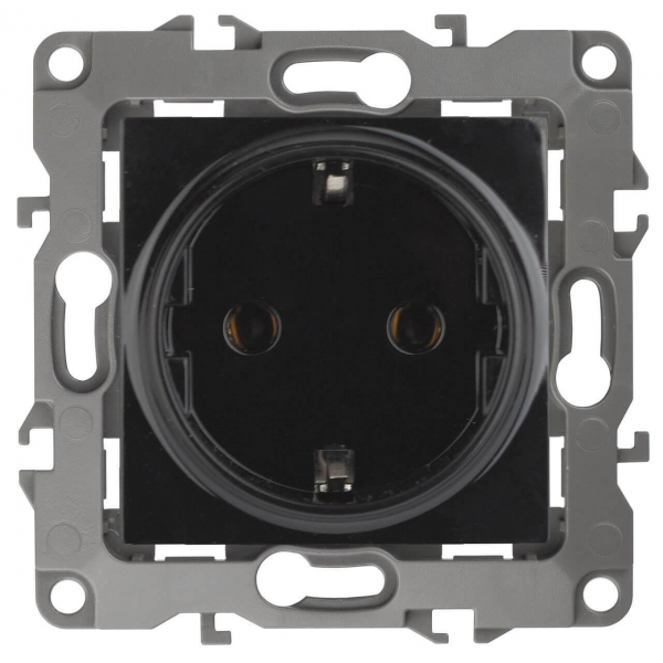 Розетка ЭРА 12 2P E Schuko со шторками 16A 250V 12-2102-06 Б0014692 Розетка ЭРА 12 2P E Schuko со шторками 16A 250V 12-2102-06 Б0014692