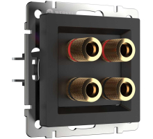 Акустическая розетка Werkel черный матовый W1185008 4690389157059