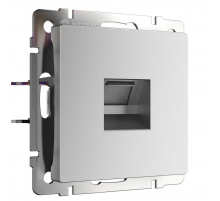 Розетка Werkel Ethernet RJ-45 серебряный матовый W1181065 4690389195624