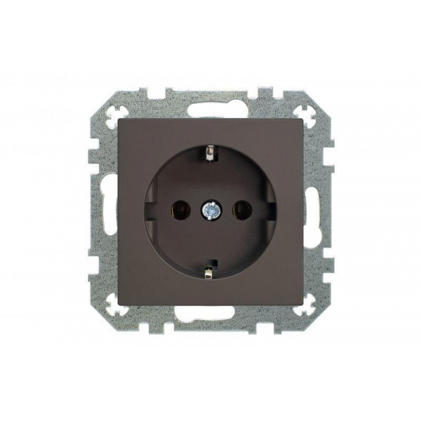 Розетка 2P Liregus Retro со шторками коричневый омбре 29-024 Розетка 2P Liregus Retro со шторками коричневый омбре 29-024