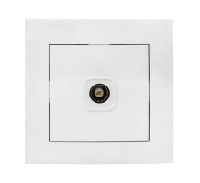 Валенсия розетка телевизионная 1-местная оконечная 10дБ-240МГц белая EKF PROxima EWA00-227-10