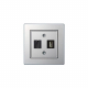 Розетка HDMI/USB Liregus Epsilon серебро 28-1856