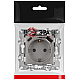 Розетка ЭРА Серия 12 12-4108-16 2P+E 16A-250В со шторками с USB type-A+C 5В-3А титан Б0067762