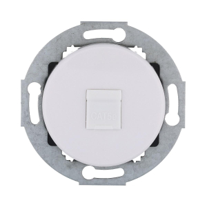 Розетка LK Studio компьютерная RJ-45 кат. 6 с накладкой (белый) Vintage 886304-1