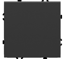 Заглушка (механизм), серия Эмили, черный уголь, soft touch, RST00-5116-05 49857