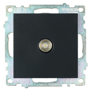 ТВ-розетка Stekker Катрин черный GLS00-7108-05 39614