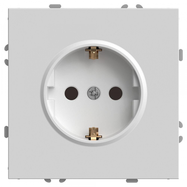 Розетка 2P+PE Stekker Эмили со шторками белый фарфор RST16-5110-01 49880 Розетка 2P+PE Stekker Эмили со шторками белый фарфор RST16-5110-01 49880