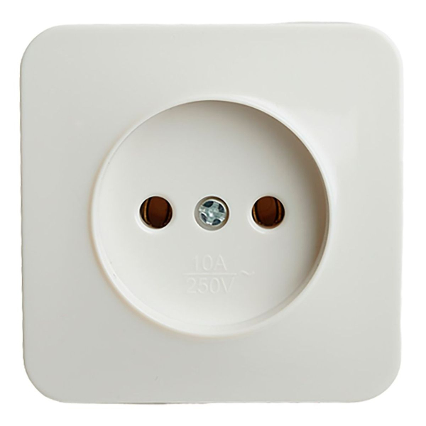 Розетка 2P Stekker София белый MST10-11-01 49301