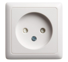 Розетка 2К Systeme Electric Хит 16A 250V со шторками белая RA10-137-B