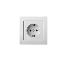 Розетка 2P+E Liregus Epsilon белый 28-0161