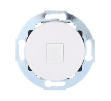 Розетка LK Studio телефонная RJ-12 с накладкой (белый) Vintage 885504-1