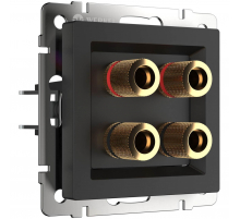 Акустическая розетка Werkel черный матовый W1185008 4690389157059