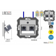 Розетка 2xRJ45 Liregus Retro черный матовый 29-236