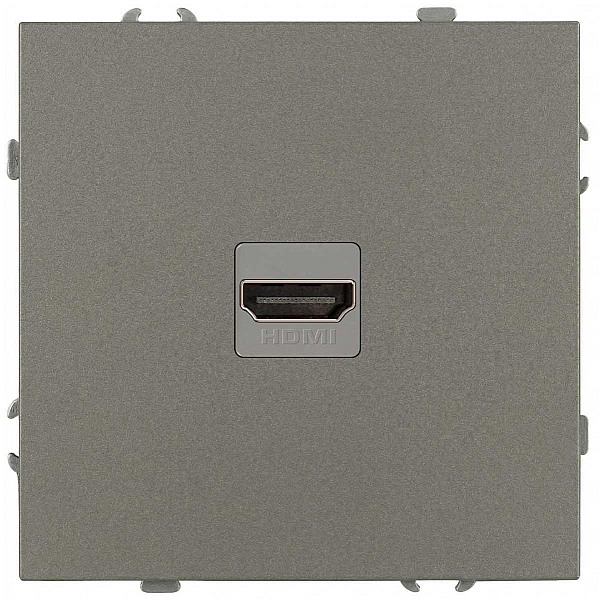 Розетка ЭРА Galaxy 15-3114-07 HDMI IP20 титан Б0070800