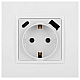 Розетка ЭРА Elegance 14-4108-01 2P+E 16A-250В со шторками с USB type-A+C 5В-3А белый Б0067736