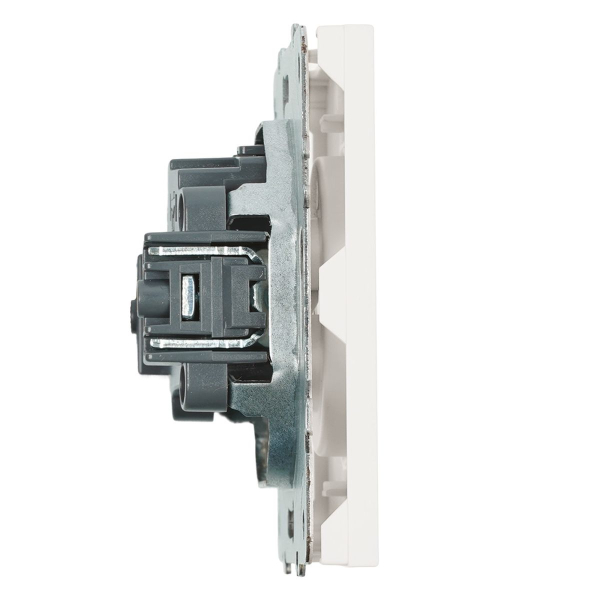 Розетка 2P Stekker Эмили со шторками белый фарфор RST16-5109-01 49876