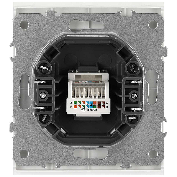 Розетка ЭРА Arktik 16-3107-01 информационная RJ45 белый Б0070474