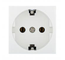 Розетка LK Studio с з/к, без шторок (белый) LK45 851304