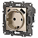 Розетка ЭРА Серия 12 12-4108-04 2P+E 16A-250В со шторками с USB type-A+C 5В-3А шампань Б0067727