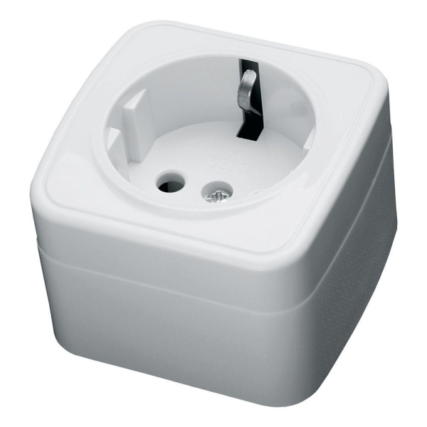 Розетка Stekker с/з 16A 250V белый PST1650120 39033