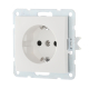 Розетка LK Studio с з/к, со шторками (белый) LK60 863204-1